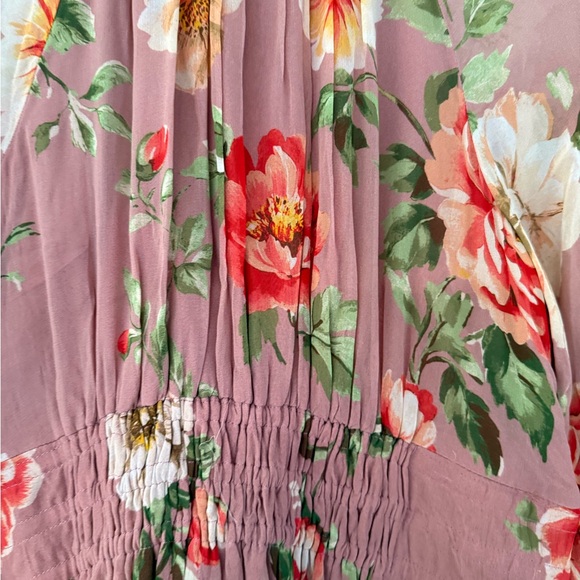 BBWT! Anthropologie The Somerset Long-Sleeve Mock-Neck Chiffon Maxi Dress, XS - Picture 9 of 16